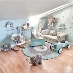 Интересни идеи за детска стая в сиво - нежно, свежо и уютно