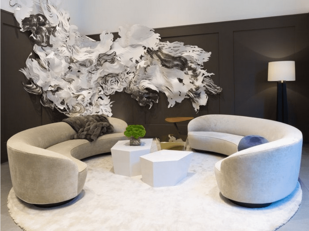 Уникални интериори със заоблен диван от световноизвестни дизайнери (СНИМКИ)