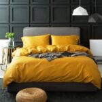 Кратки декорни съвети – оранжево спално бельо
